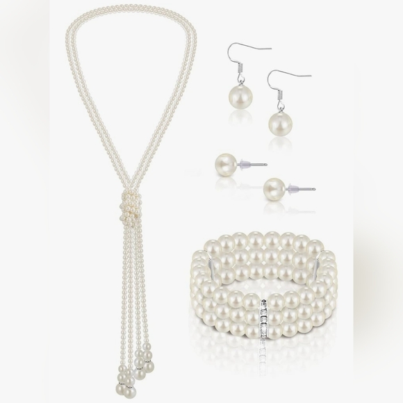 Elegant Pearl Jewelry Set - Picture 1 of 1